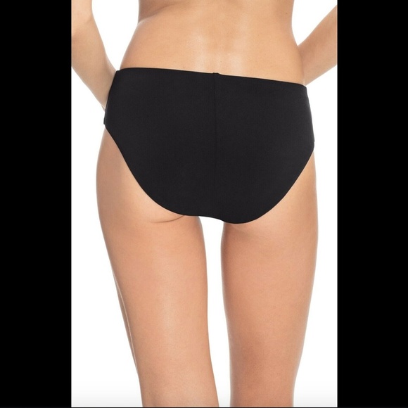 NWT $74 Robin Piccone Ava High‎ Waist Bikini Bottoms in Black [SZ Small ] - Picture 3 of 9